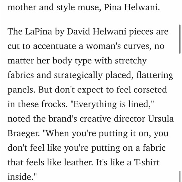 La Pina by David Helmani black dress with leather detail - Picture 9 of 9